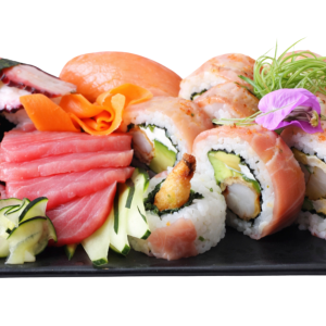 Tabla Mareas Premium (10 Rolls + Sashimi + Nigiri)