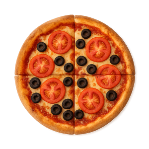 Pizza individual Aceituna y Tomate