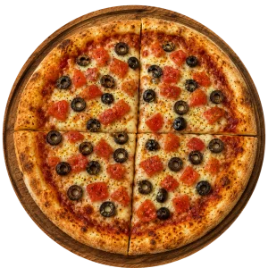 Pizza individual Aceituna y Tomate