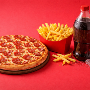 Combo Pepperoni XL · Pizza pepperoni + papas + bebida